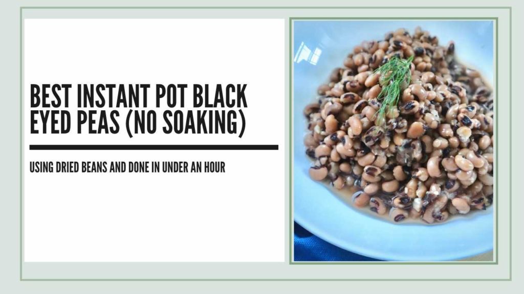 easy black eyed peas instant pot