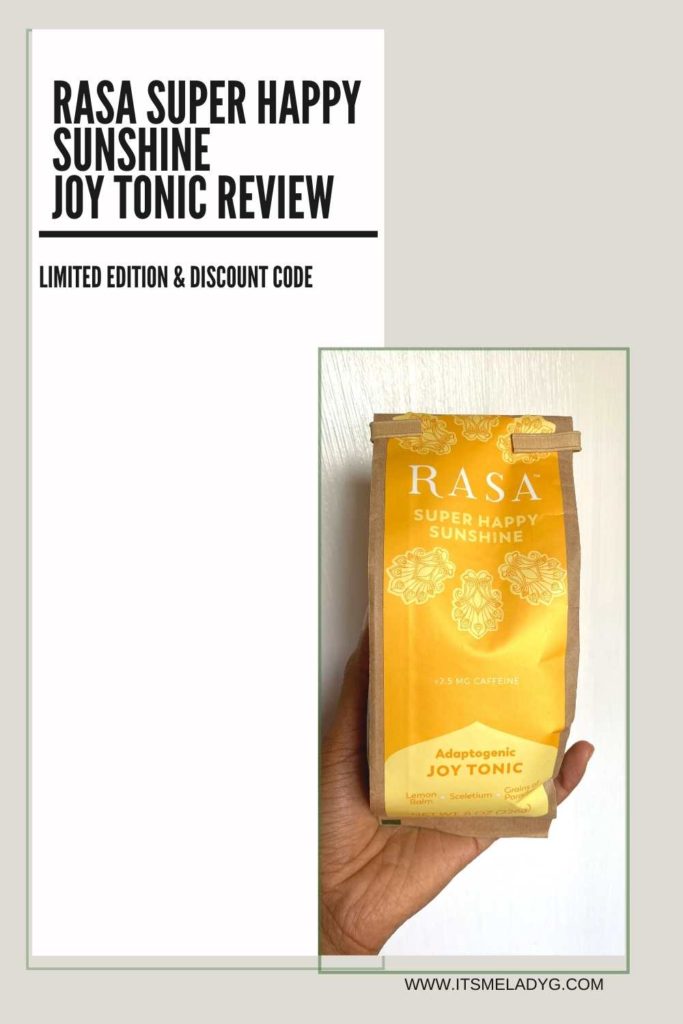 Rasa Coffee Alternative Super Happy Sunshine Joy Tonic Review 
