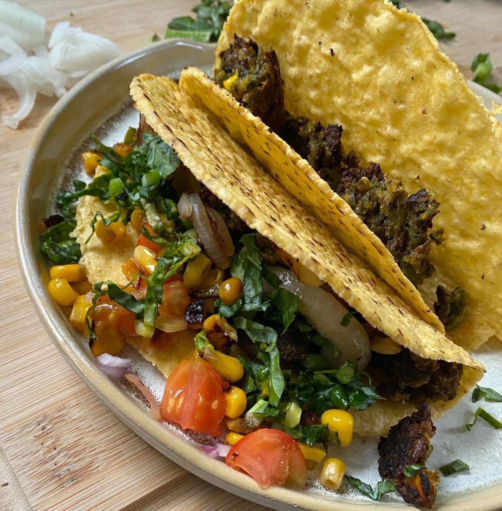 15 minute veggie taco easy vegan vegetarian 