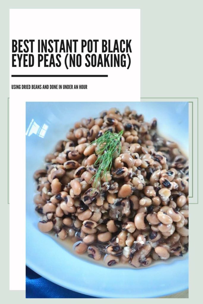 best instant pot black eyed peas no soaking 