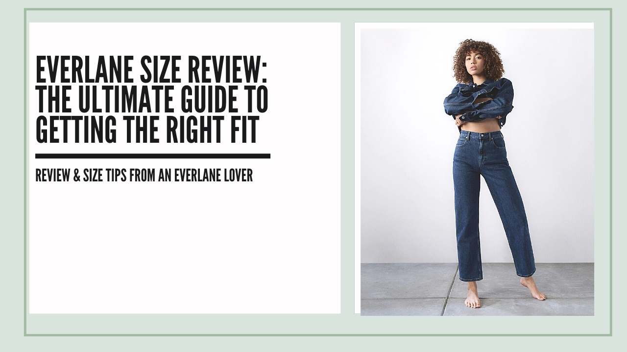 Everlane denim size sales chart