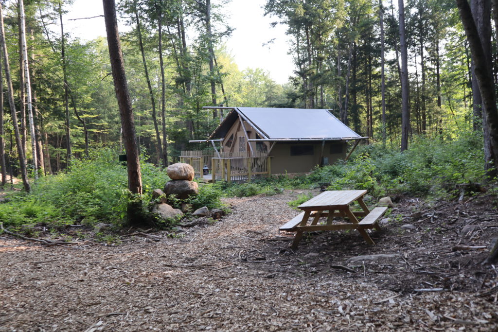 The Wood & Canvas Tents at Huttopia Adirondacks