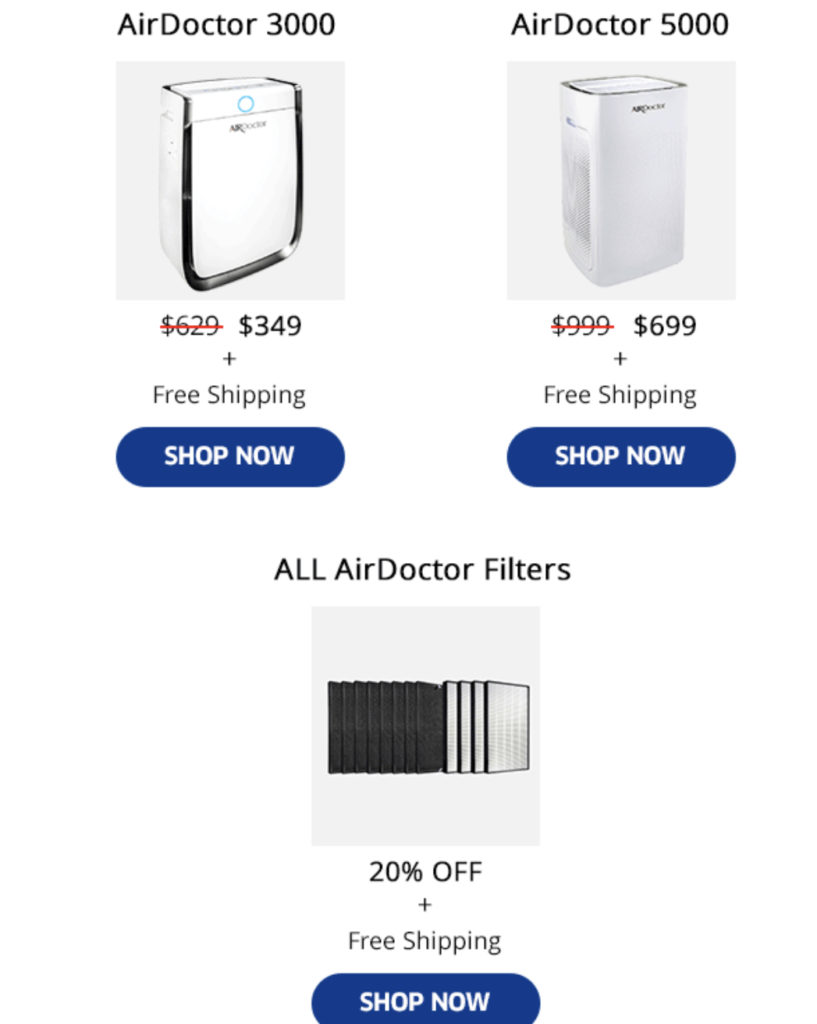 AirDoctor Pro cyber Monday deals 2021