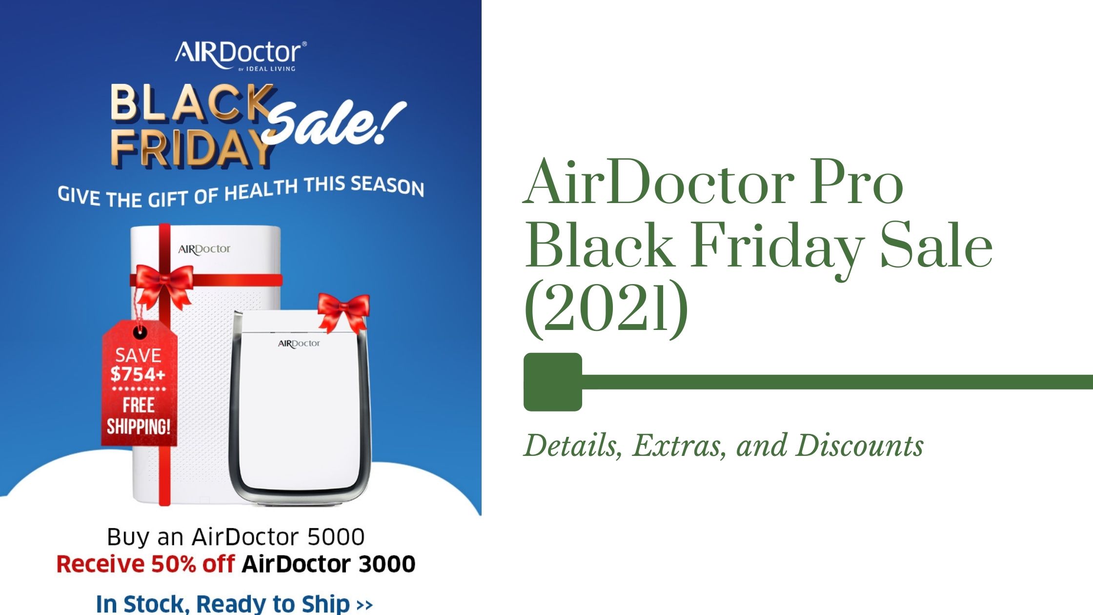 AirDoctor Pro Air Filter Black Friday sale information 2021