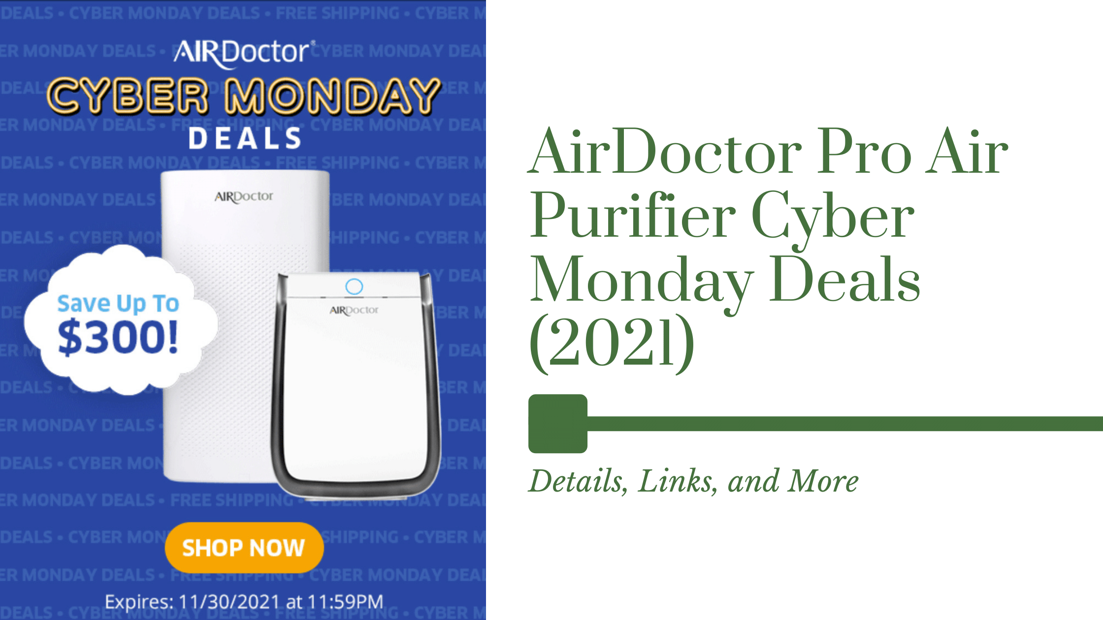 airdoctor pro cyber monday deals 2021 air purifier best deals