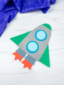 rocket paper plate craft preschoolers