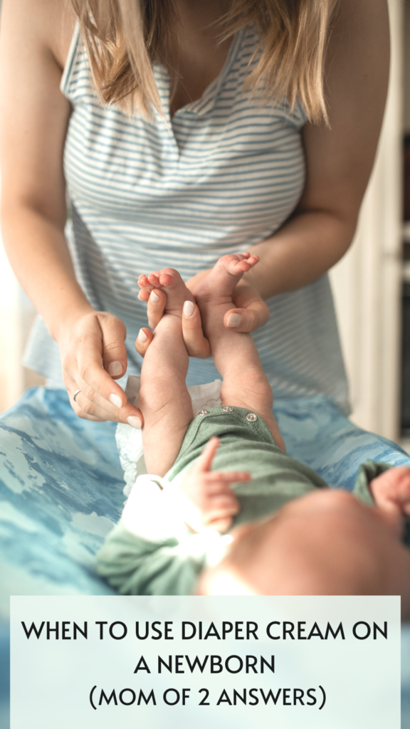 When to use diaper cream ointment on newborns
