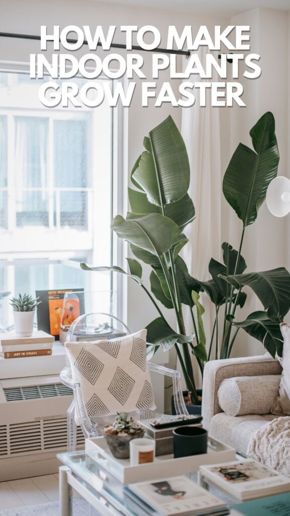 how to make indoor plants grow faster
