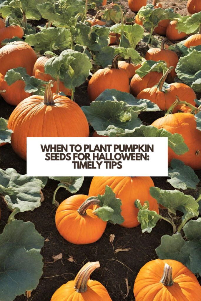When to Plant Pumpkin Seeds for Halloween: Timely Tips