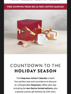 nespresso advent calendar 2023